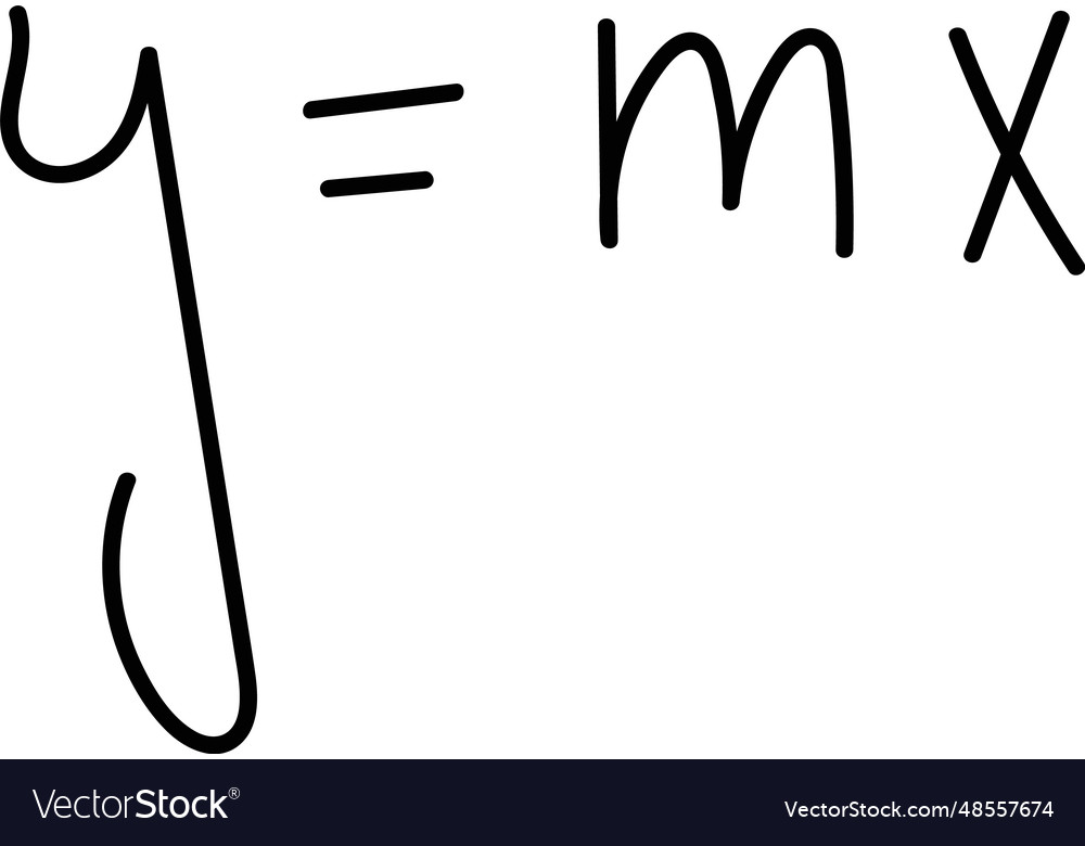 Drawn math formula