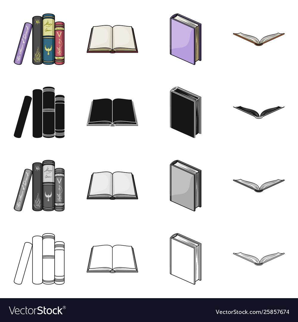 Isolated object library and textbook logo