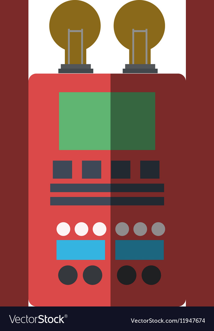 Isolated robot with light bulb design