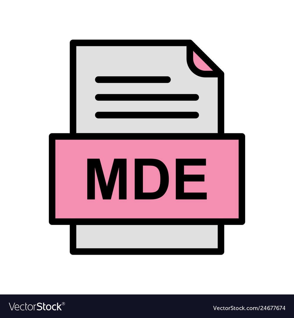 Mde file document icon