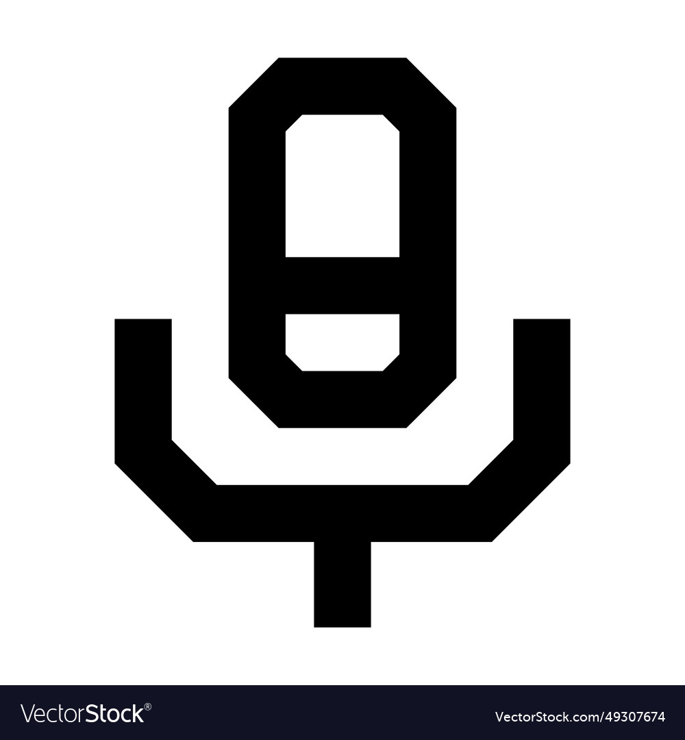 Microphone icon suitable for website ui design vector image Microphone icon suitable for website ui design