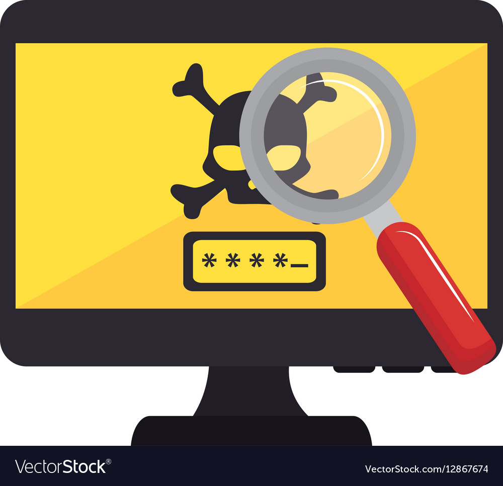 Monitor desktop computer with security system