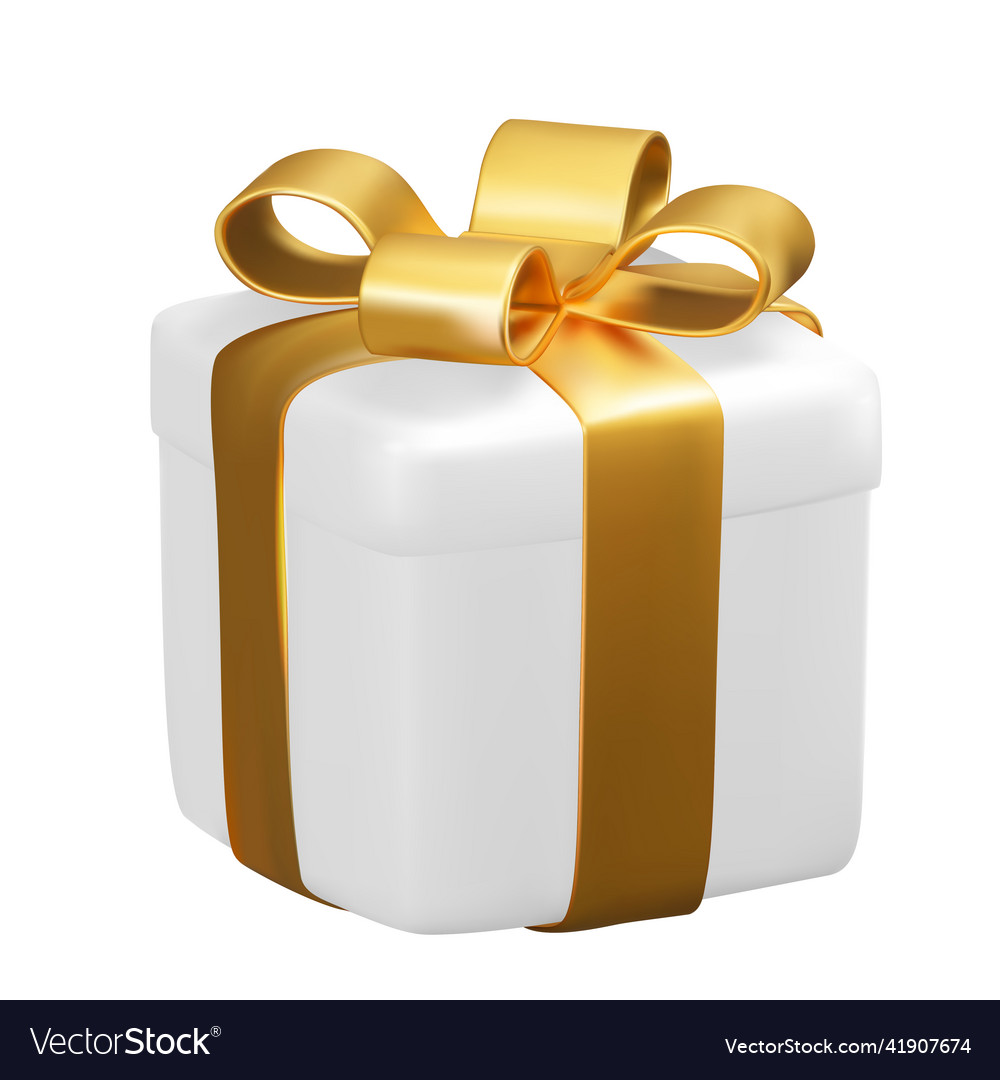 Realistic 3d gift box eps10 Royalty Free Vector Image