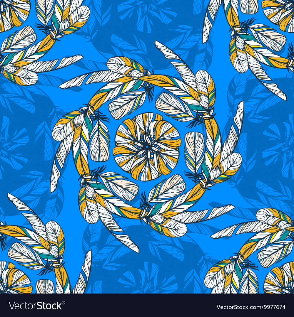 Seamless pattern in boho style