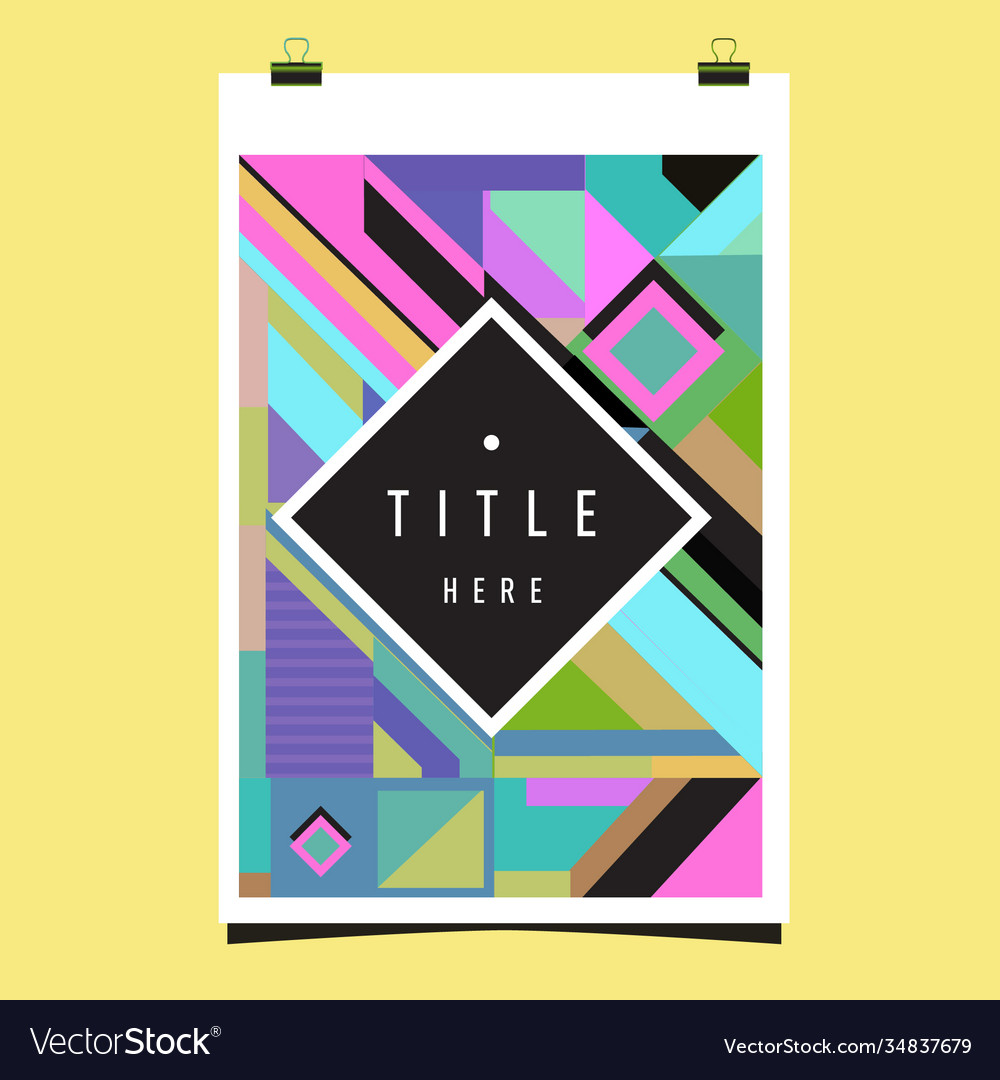 Abstract colorful geometric pattern background Vector Image Abstract colorful geometric pattern background