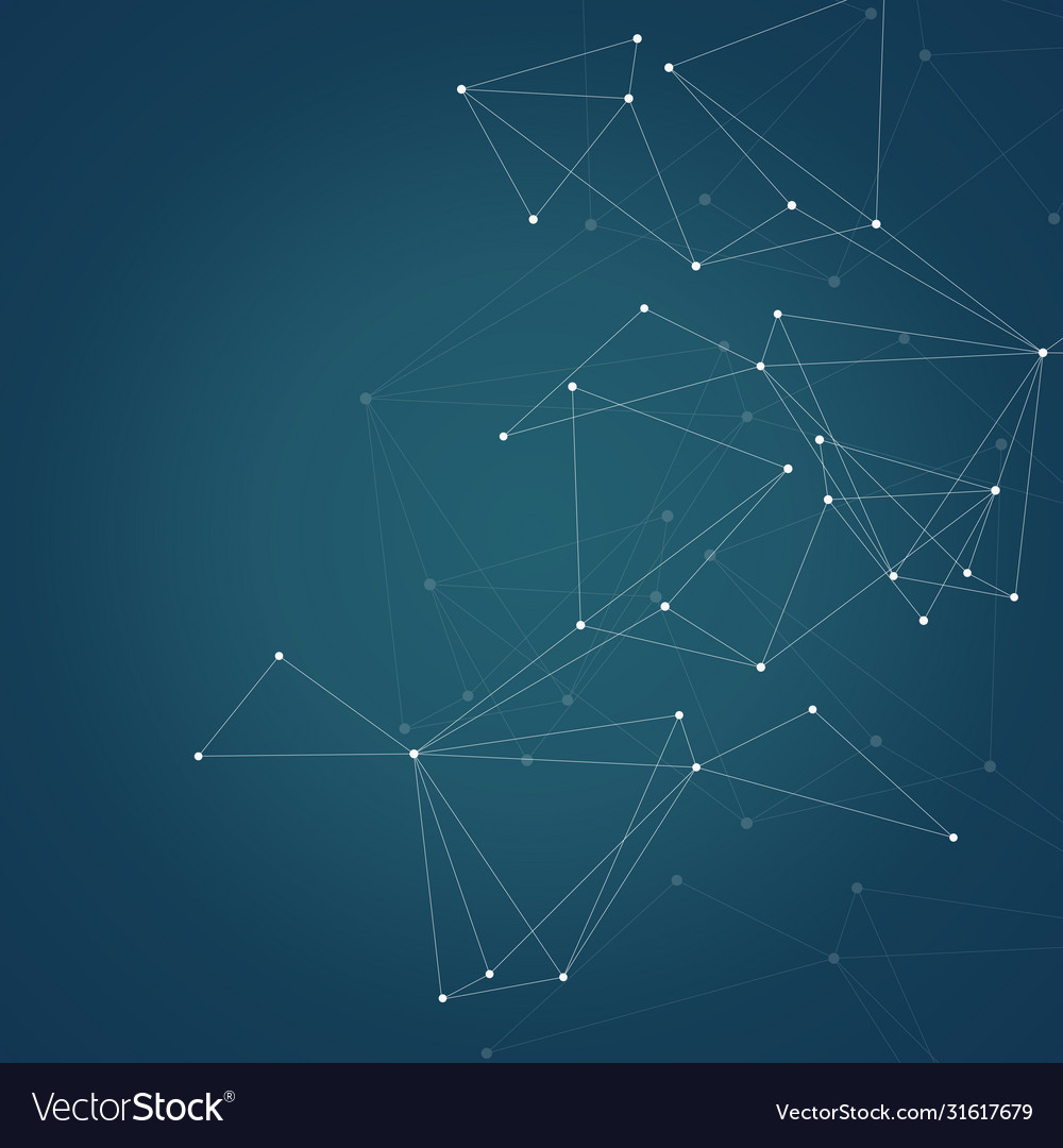 Abstract connection structure on dark background vector image Abstract connection structure on dark background