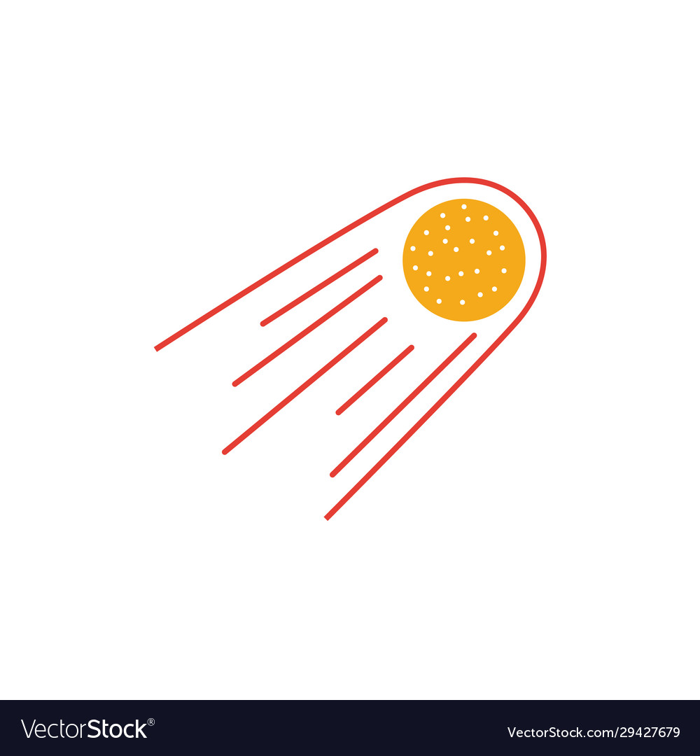 Comet icon simple element from space icons