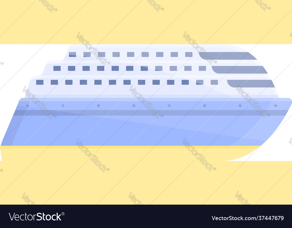 Ferry icon cartoon style Royalty Free Vector Image