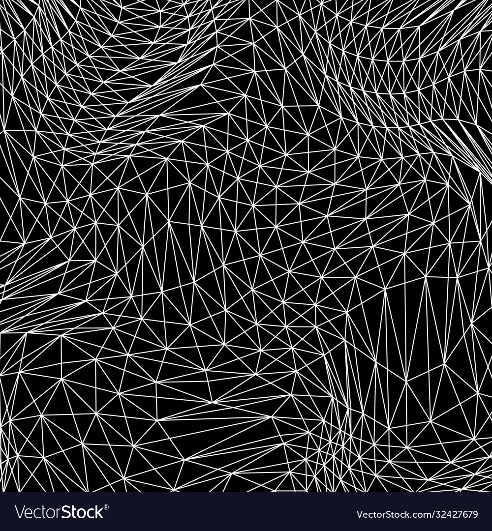 Geometric low poly triangle linear background vector image Geometric low poly triangle linear background