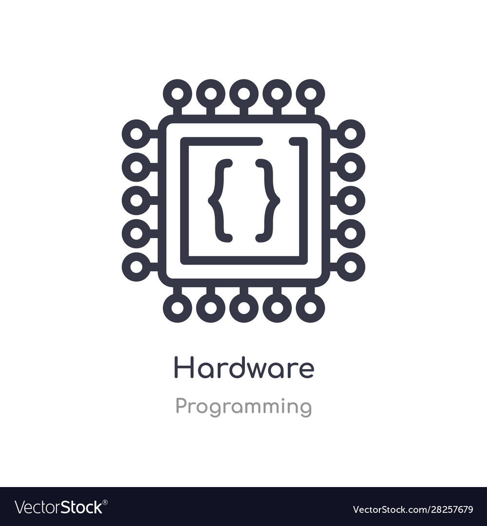 Hardware outline icon isolated line from
