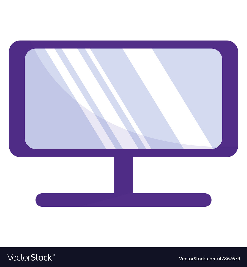 Isolated colored computer monitor screen icon