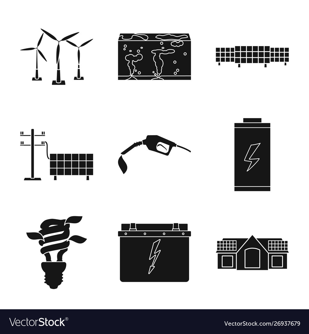 Isolated object climate and alternative icon Vector Image Isolated object climate and alternative icon