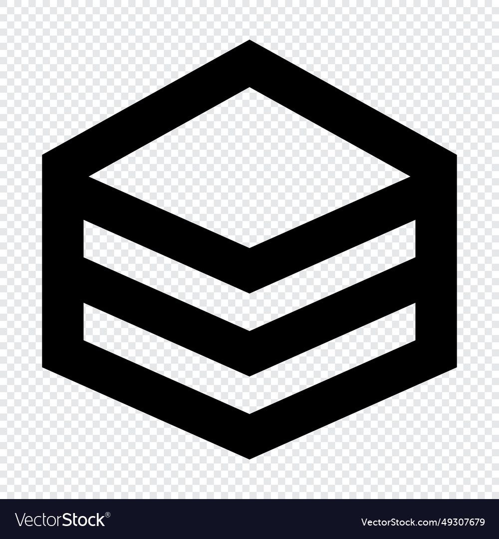 Layer icon suitable for website ui design vector image Layer icon suitable for website ui design