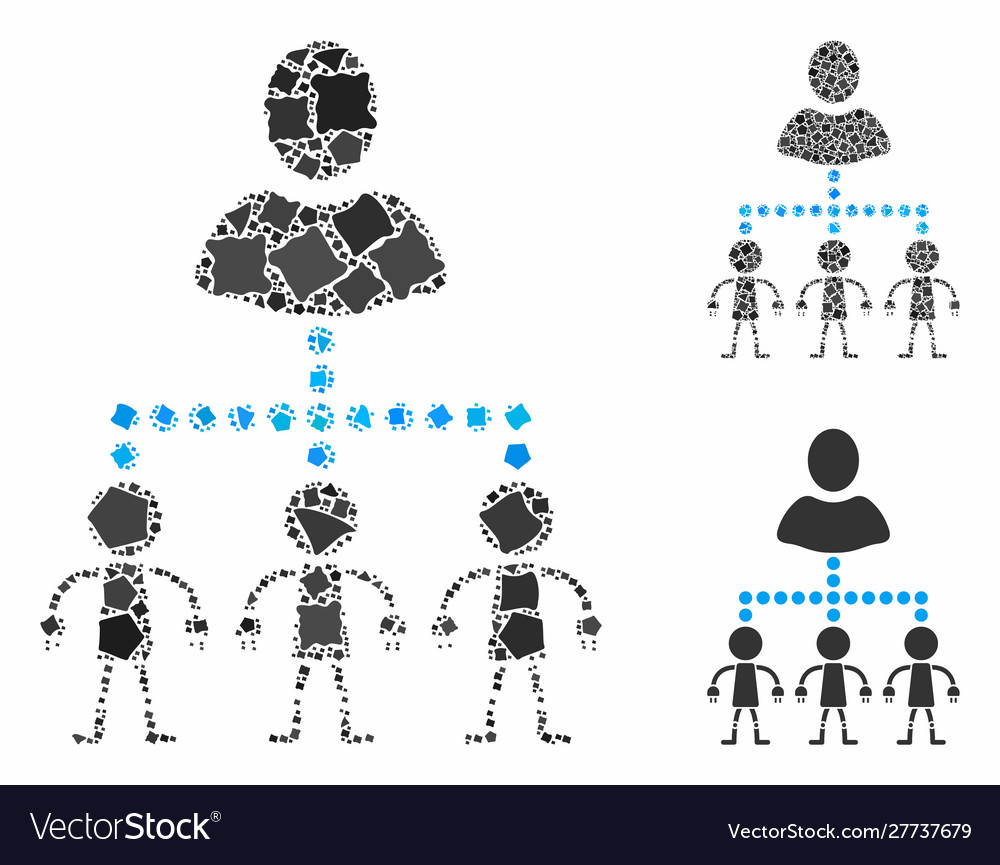 Manage androids mosaic icon humpy items Vector Image Manage androids mosaic icon humpy items