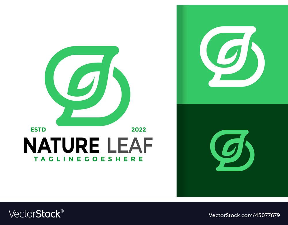 Naturblatt Buchstaben s Logo Design vector image Naturblatt Buchstaben s Logo Design
