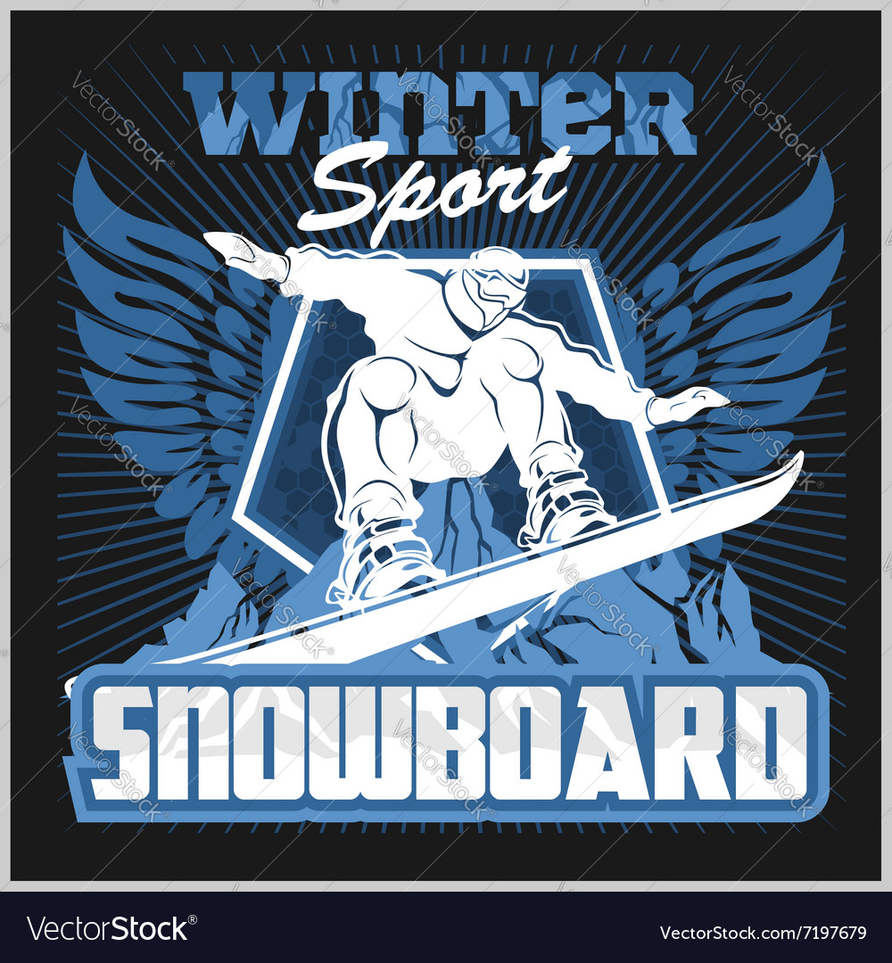 Snowboard - winter sport stock