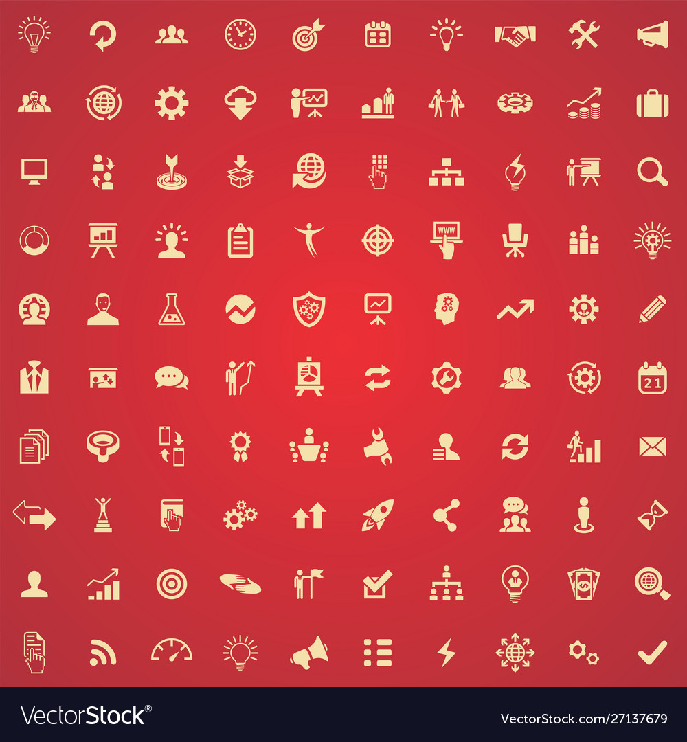 Solution 100 icons universal set for web and ui