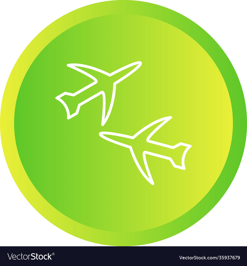 Unique multiple flights line icon Royalty Free Vector Image