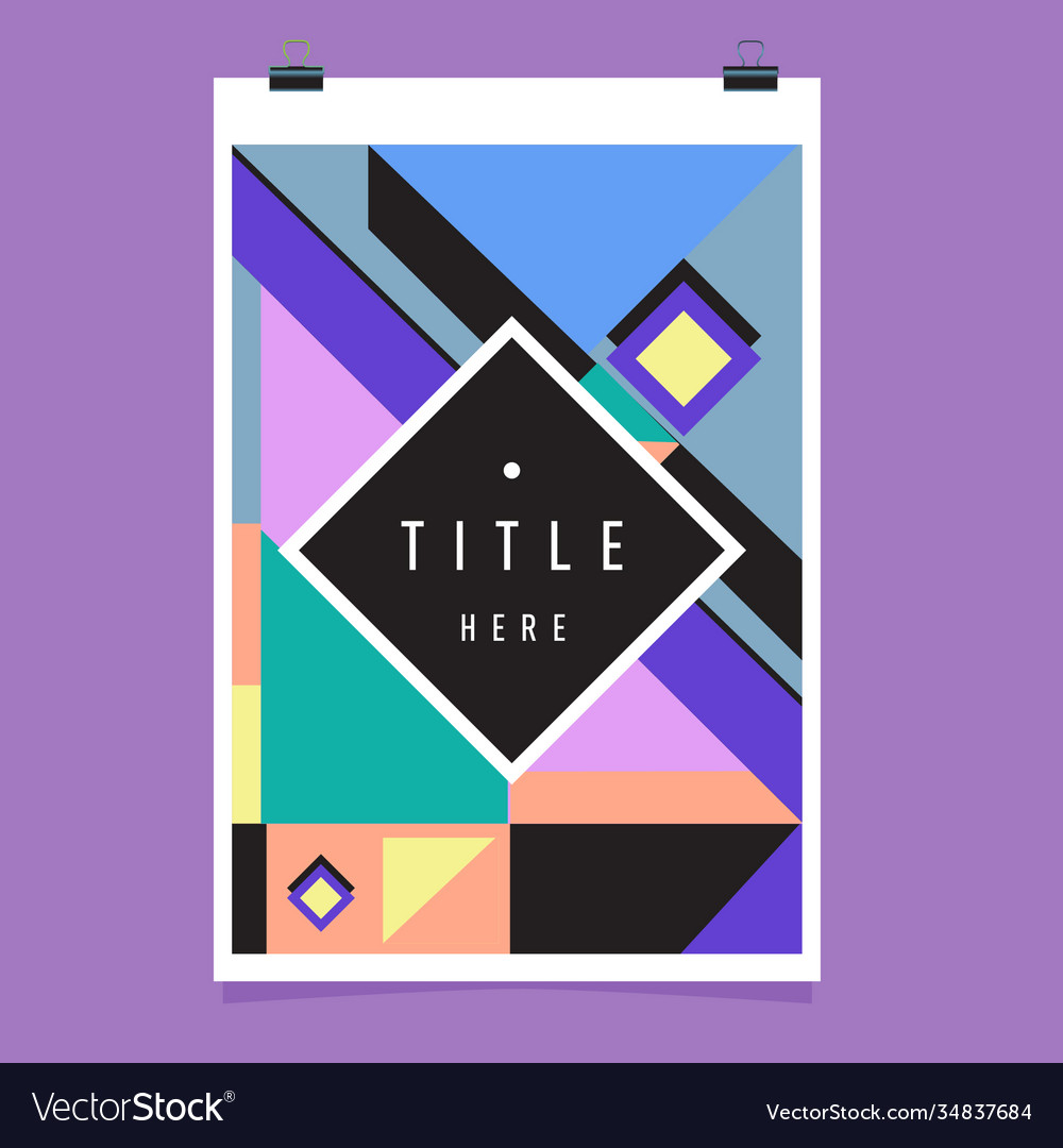 Abstract colorful geometric pattern background