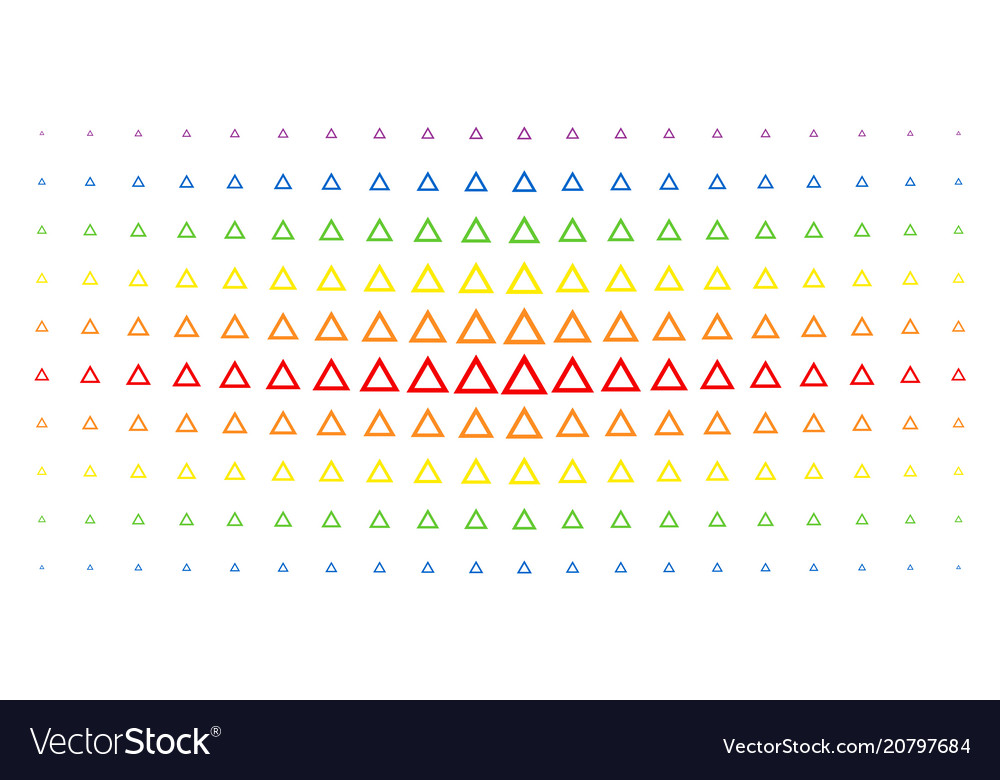 Contour triangle spectral halftone matrix