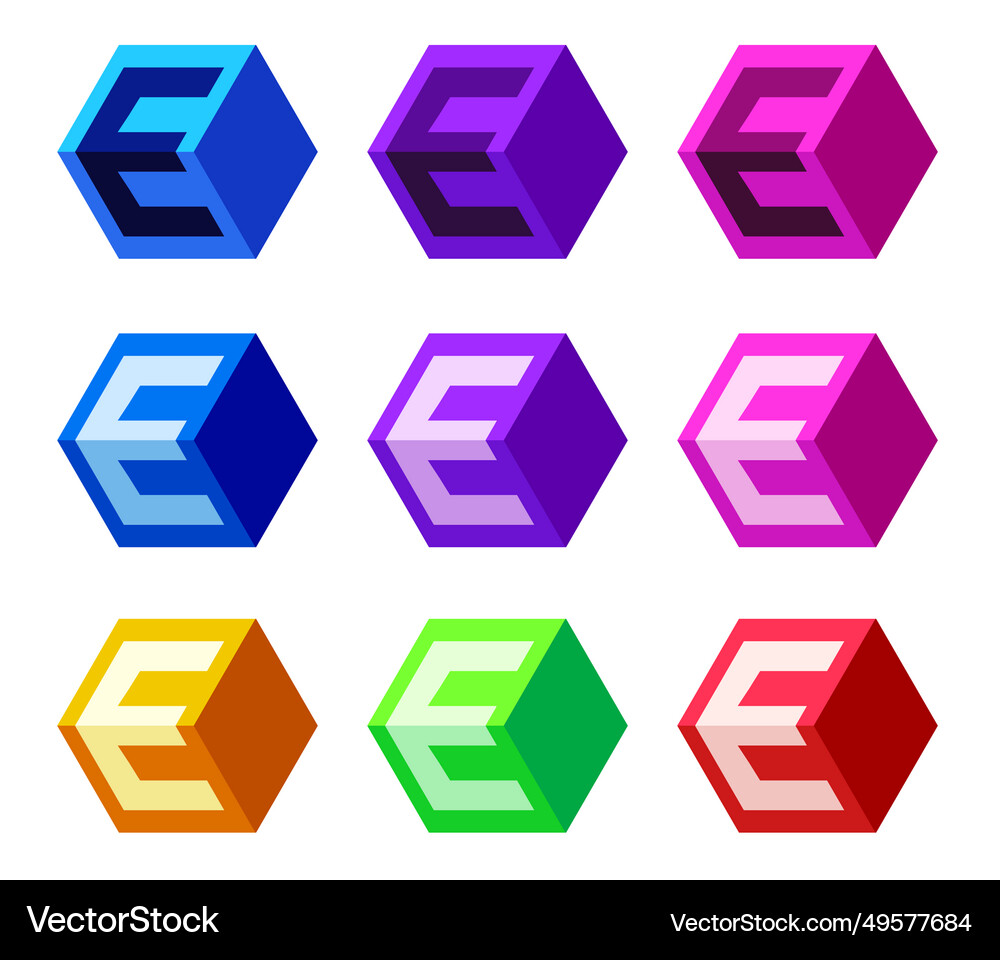 E logo icon Royalty Free Vector Image - VectorStock