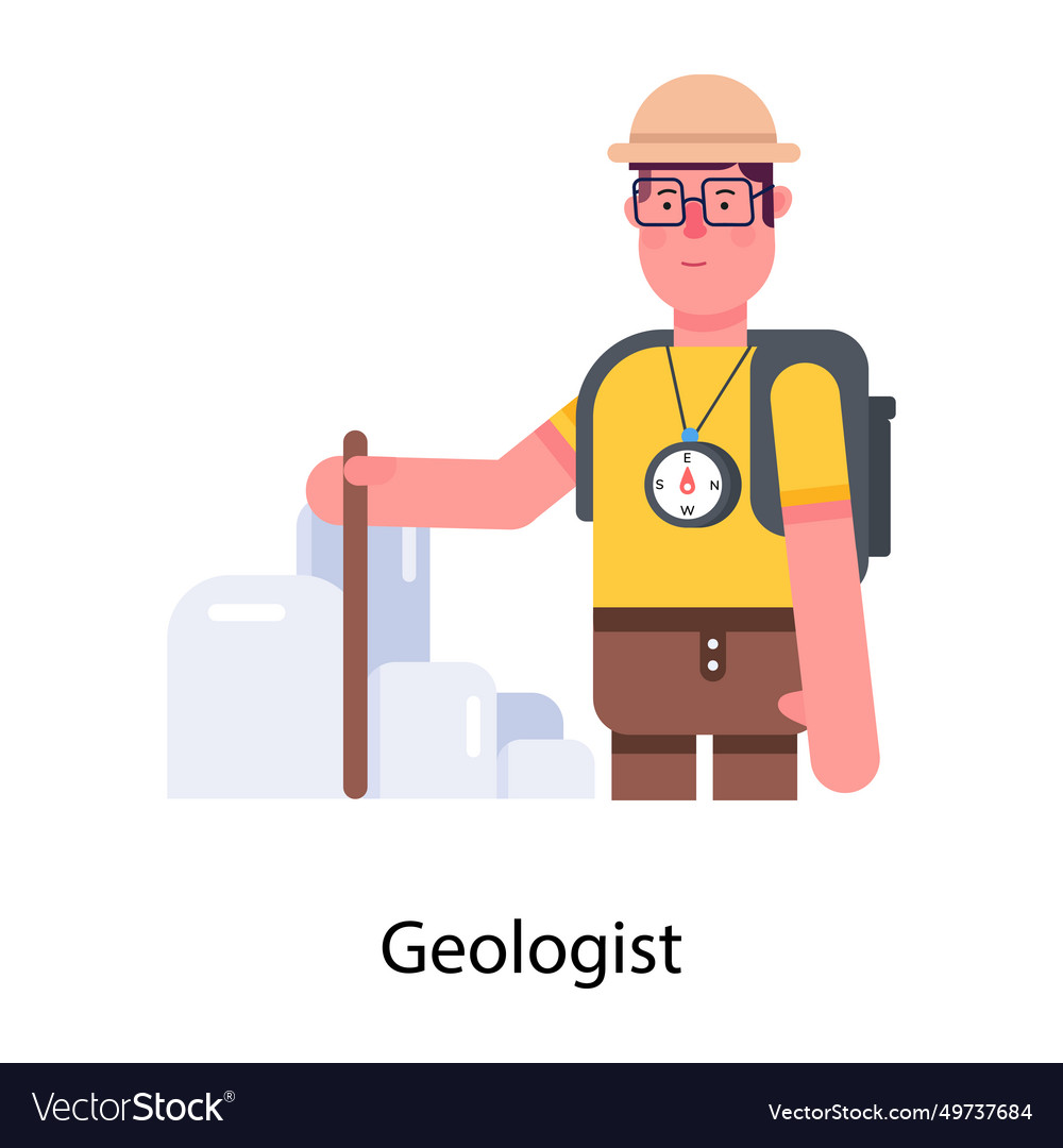 Geologist Royalty Free Vector Image - VectorStock