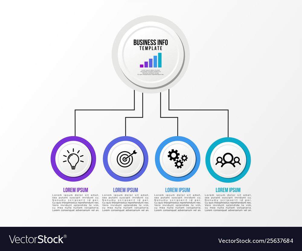 Infographic design template with options steps
