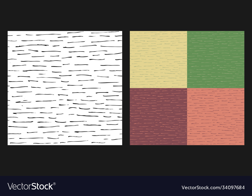 Pencil horizontal dashed lines - seamless pattern vector image Pencil horizontal dashed lines - seamless pattern
