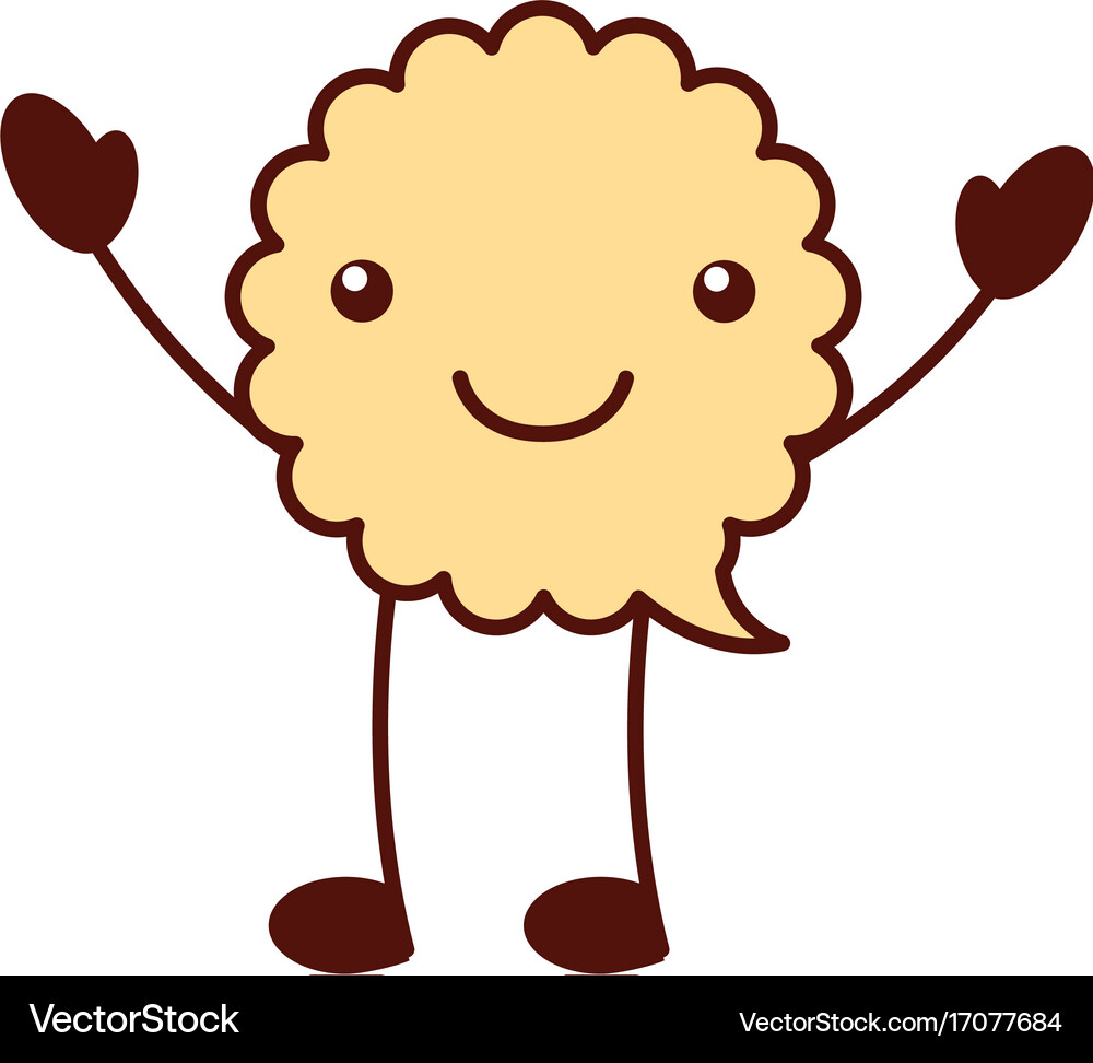 Speech bubble kawaii character Royalty Free Vector Image