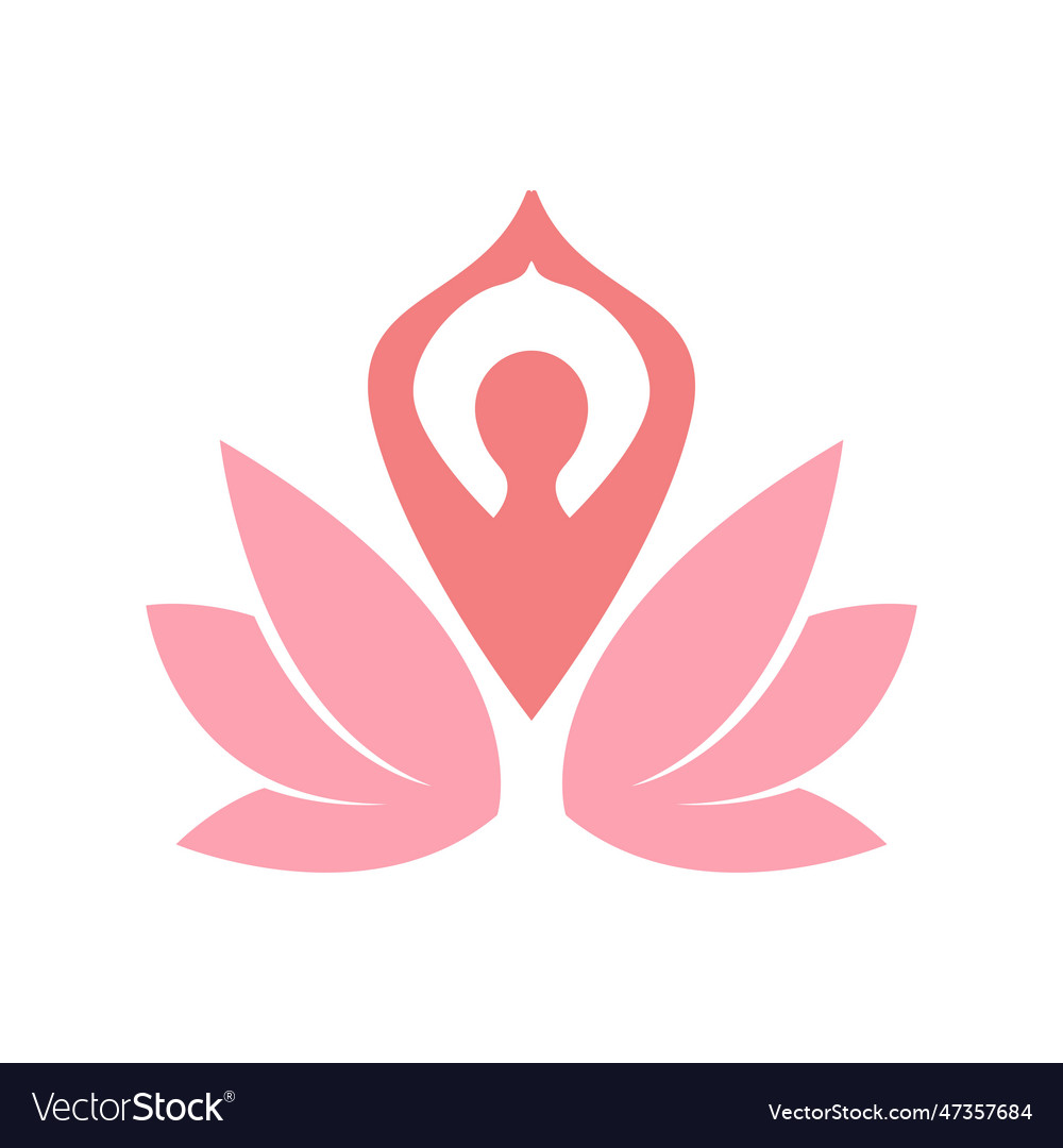 Yoga logo icon design Royalty Free Vector Image