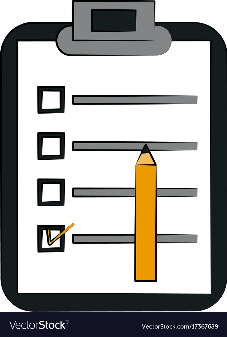 Clipboard with checklist icon image