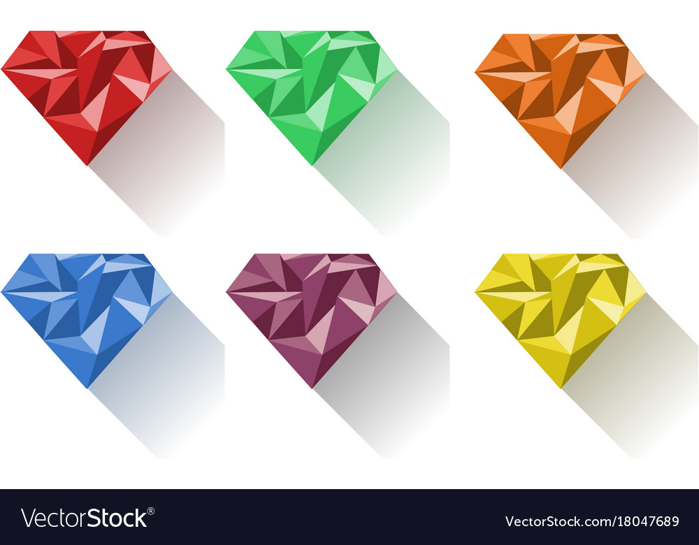 Diamant in sechs Farben