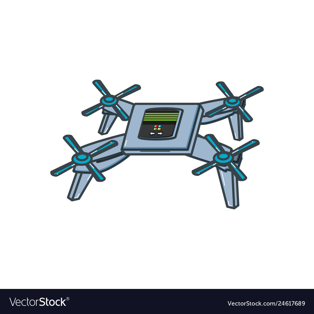 Drone technology isolated icon