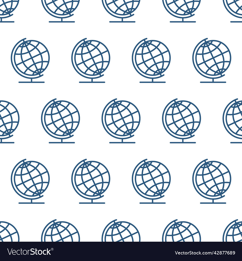 Globe icon pattern