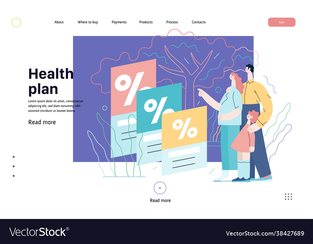 Health plans - medical insurance web template