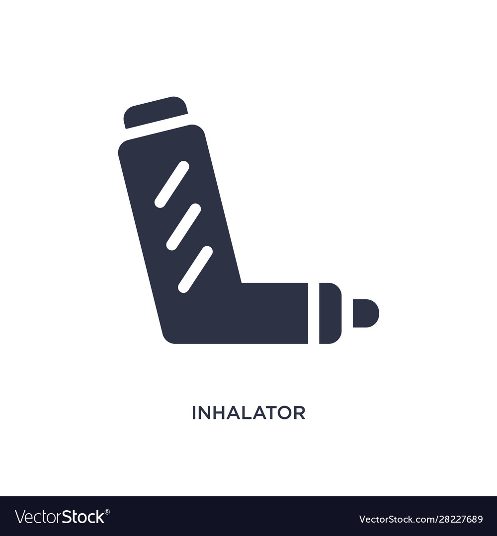 Inhalator icon on white background simple element vector image Inhalator icon on white background simple element