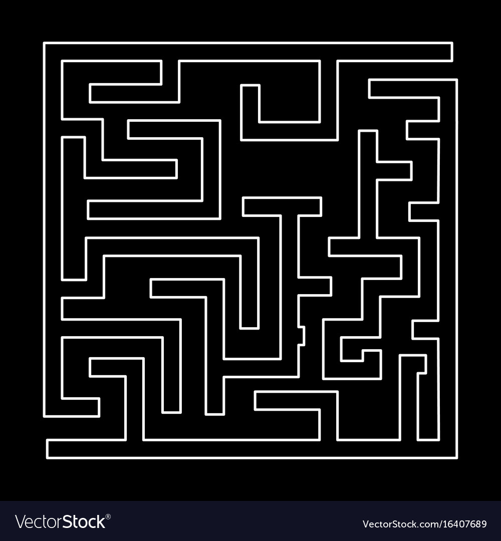 Labyrinth maze conundrum white color path icon