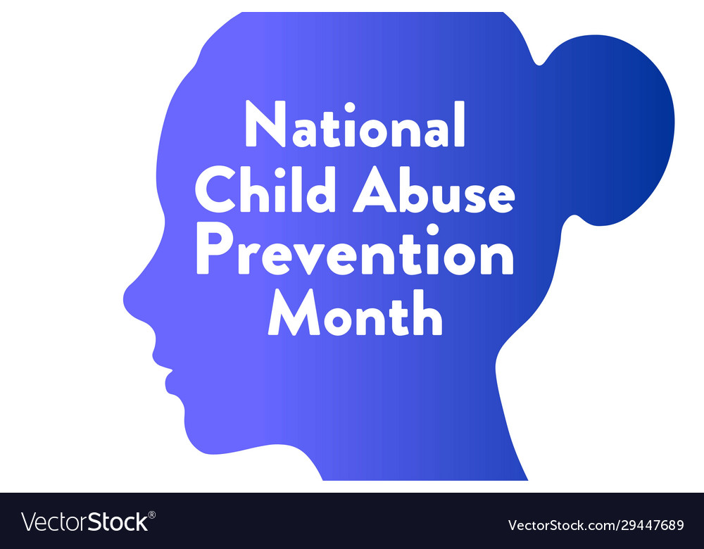 National child abuse prevention month april Vector Image