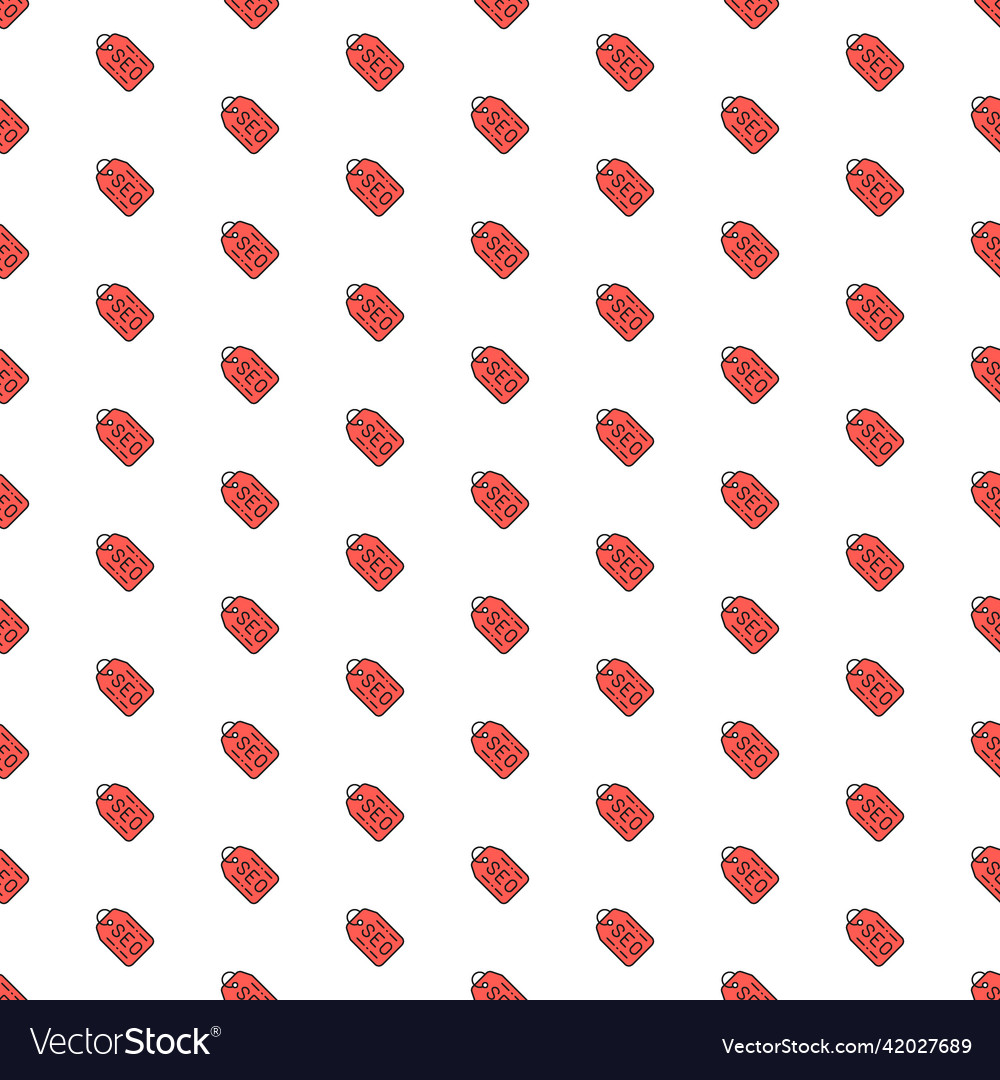 Seo tag label pattern with various icons