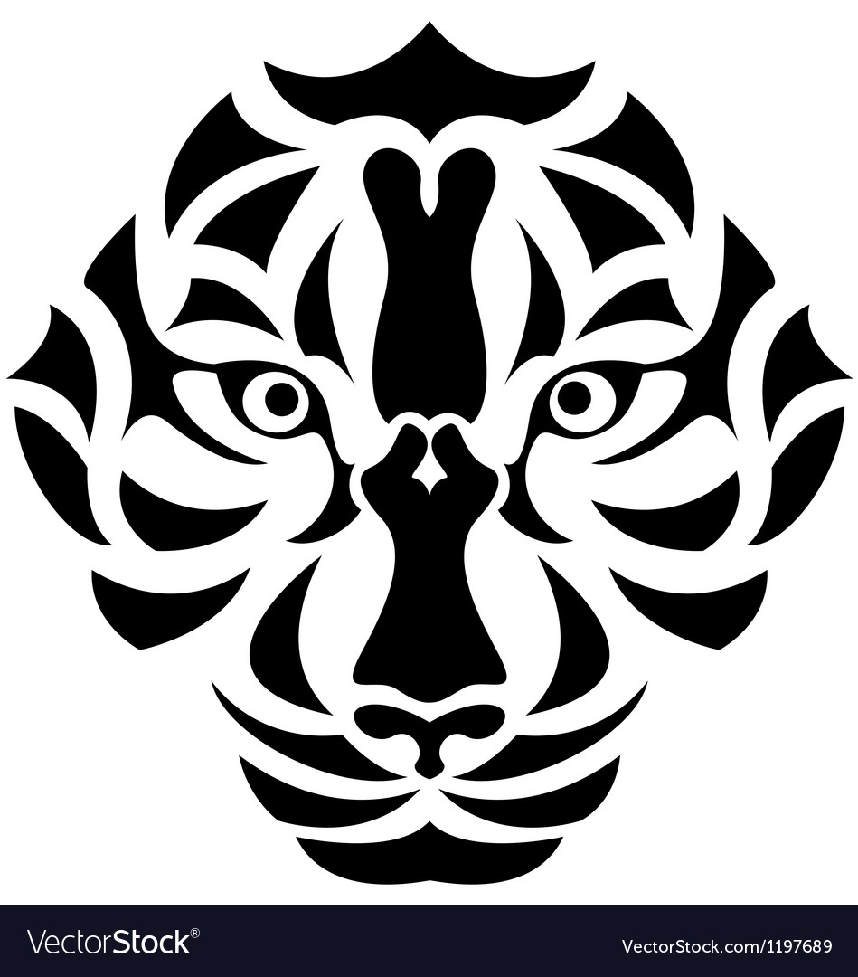 Tiger head tattoo