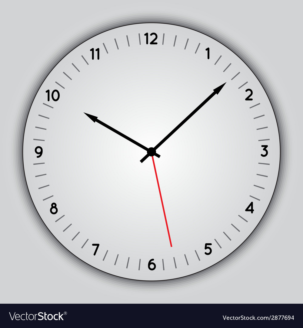 Abstract simple round clock