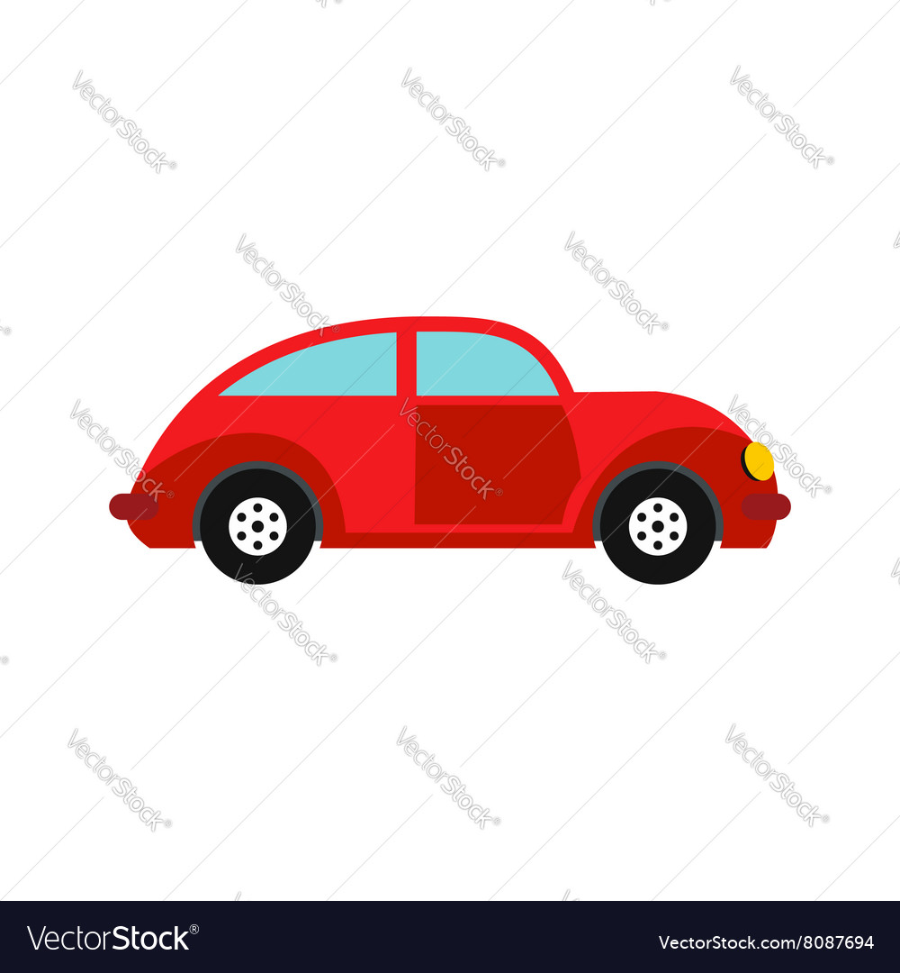 Download Car vintage car icon flat style Royalty Free Vector Image