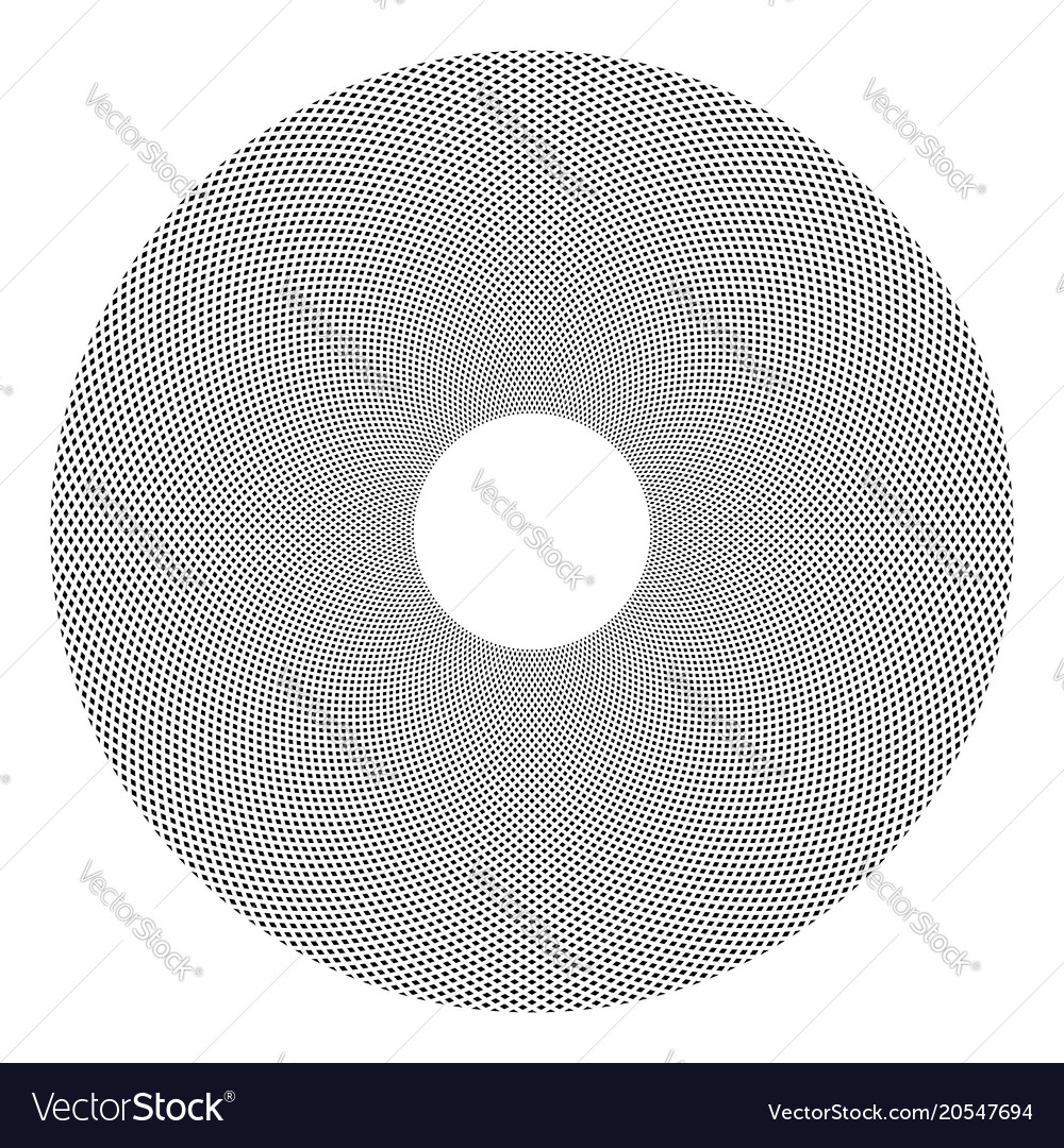 Dots pattern in circle shape