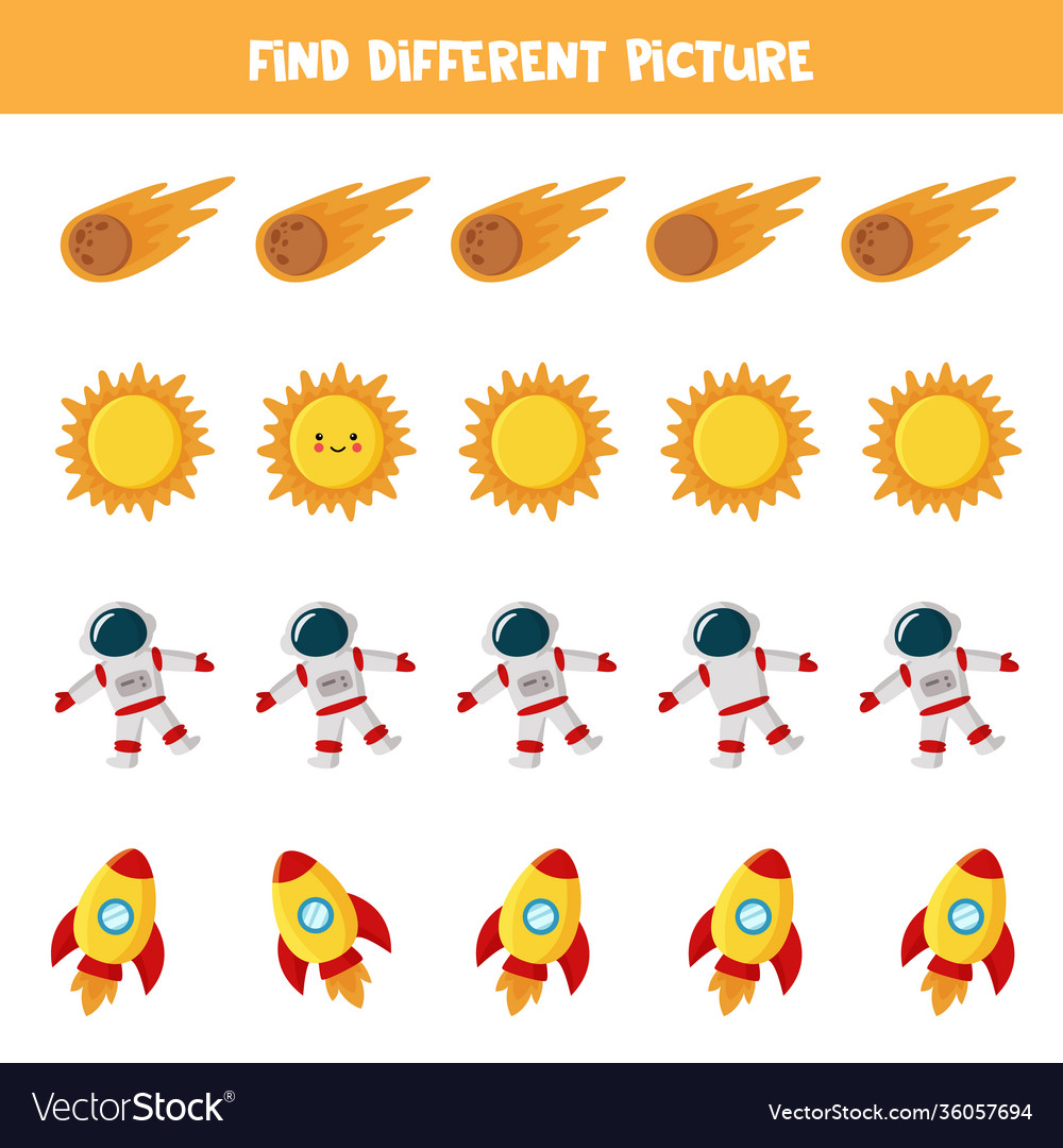 Find picture which is different from others space