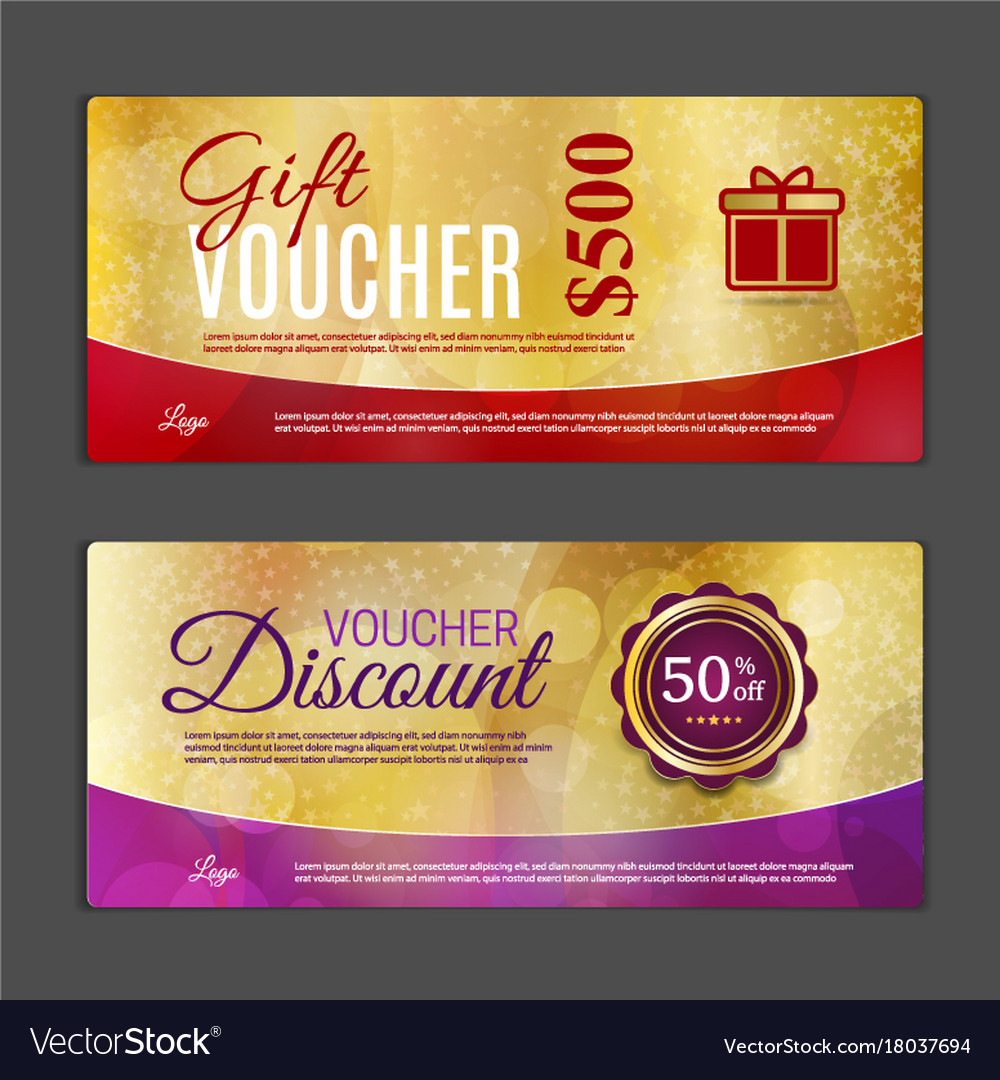 Gift voucher template can be use for shopping