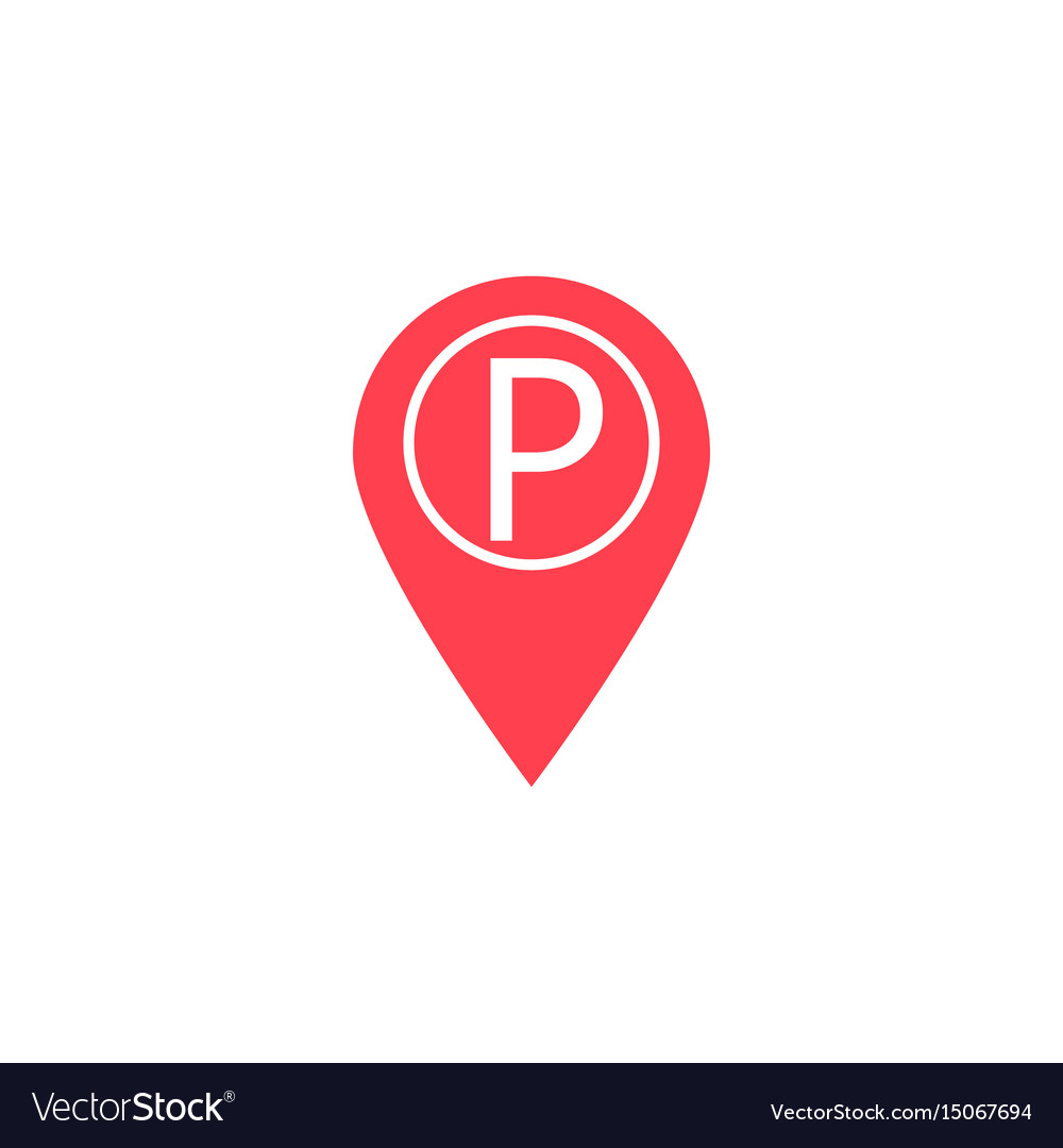 Map pointer car parking solid icon navigation