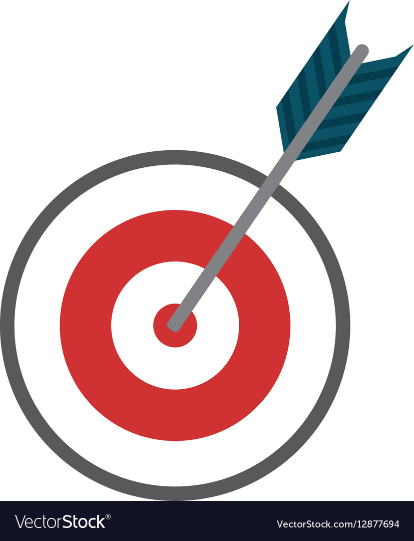 Target dartboard symbol Royalty Free Vector Image