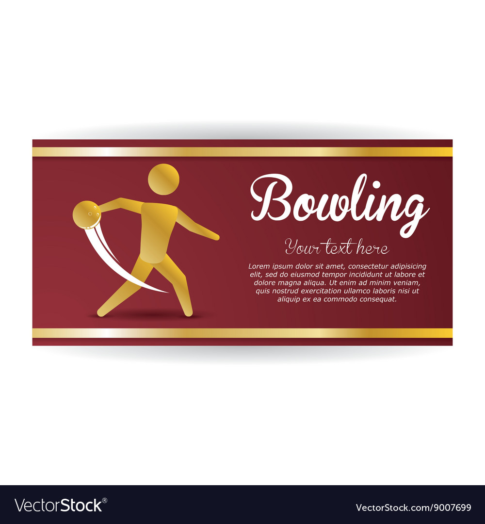 Bowling Design Sportikone flach