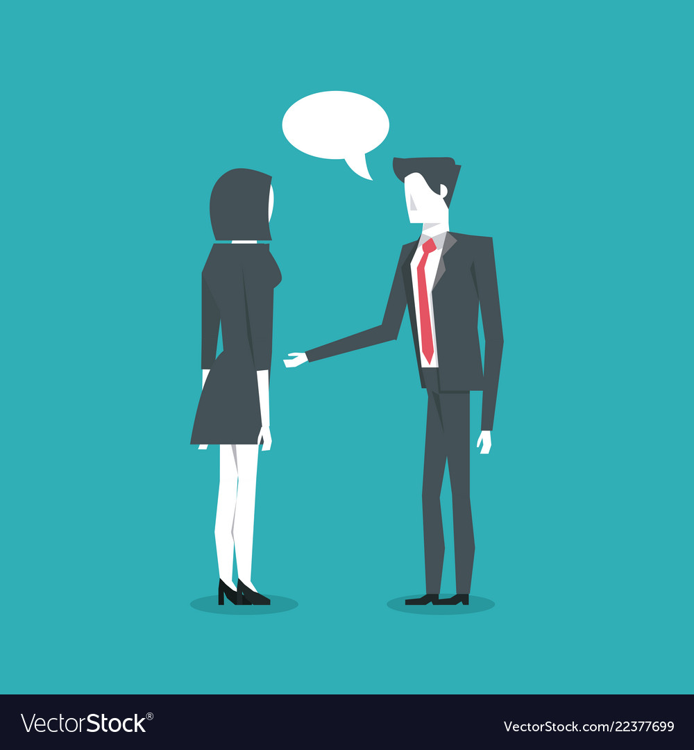 Business coworkers communicating Royalty Free Vector Image