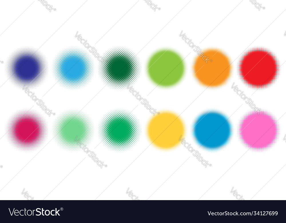 Colorful halftone pattern texture design element Vector Image Colorful halftone pattern texture design element